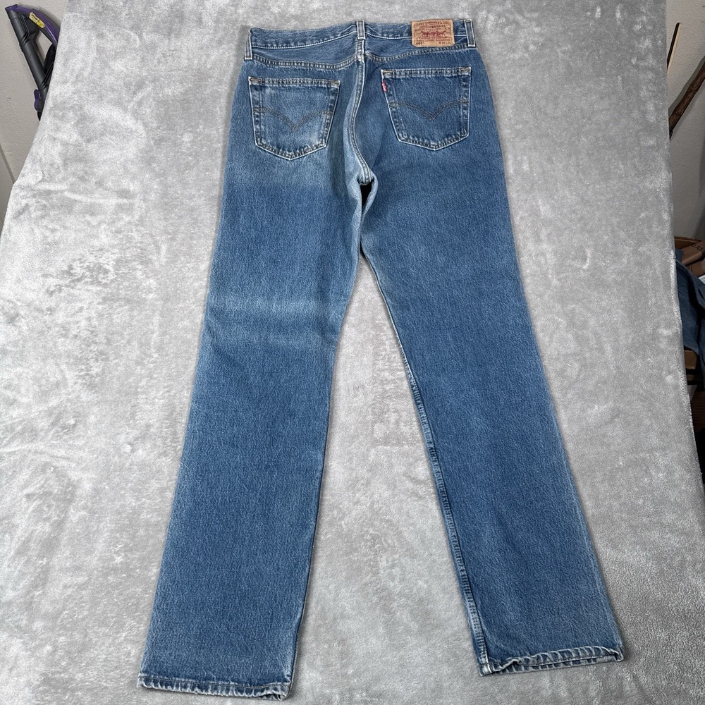Vintage Levis Jeans Mens 36x34 (Fits 35x34) 501 Straight Blue 90s‎ Made In UK